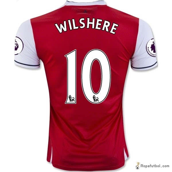 Camiseta Arsenal Replica Primera Ropa Wilshere 2016/17 Rojo